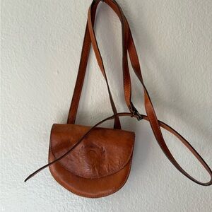 Brown Leather Crossbody Bag